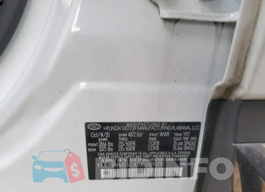 5NMS5CAD6LH292710 Photo# 13