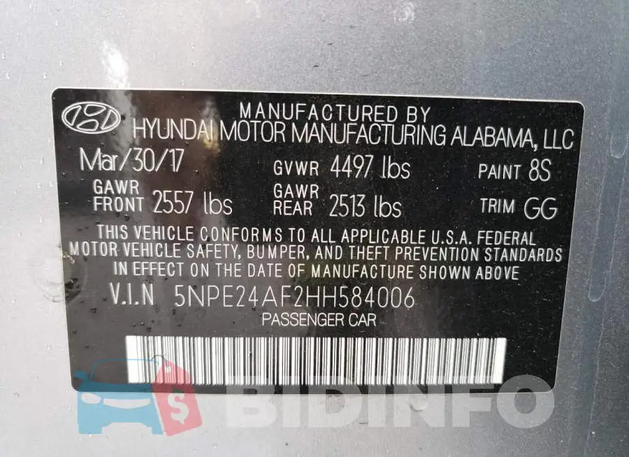 5NPE24AF2HH584006 Photo# 12