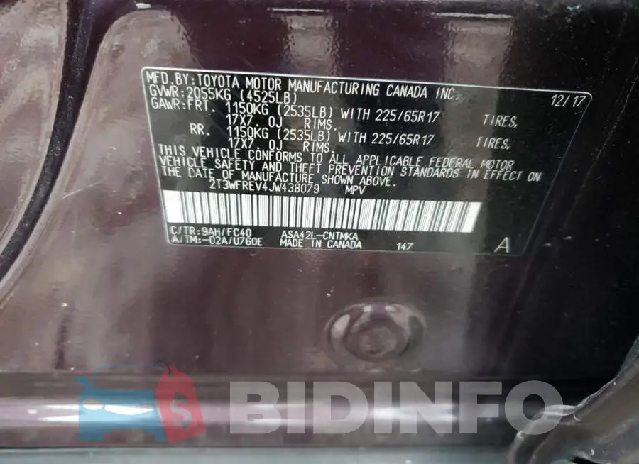 2T3WFREV4JW438079 Photo# 13