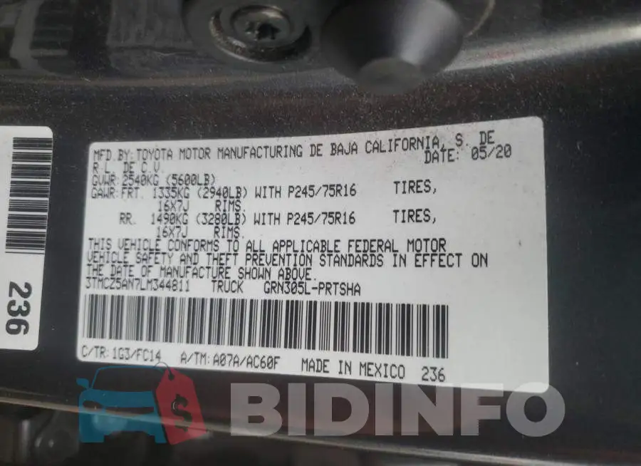 3TMCZ5AN7LM344811 Photo# 12