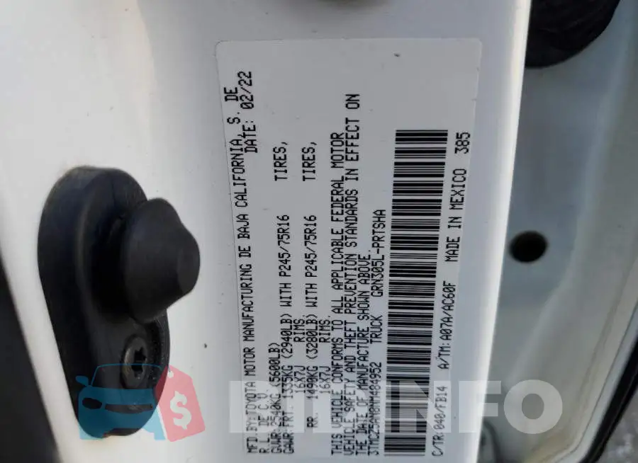 3TMCZ5AN8NM484952 Photo# 12