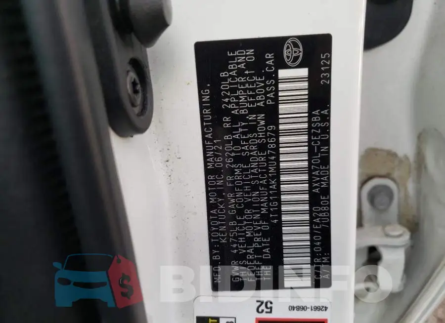4T1G11AK1MU478679 Photo# 12