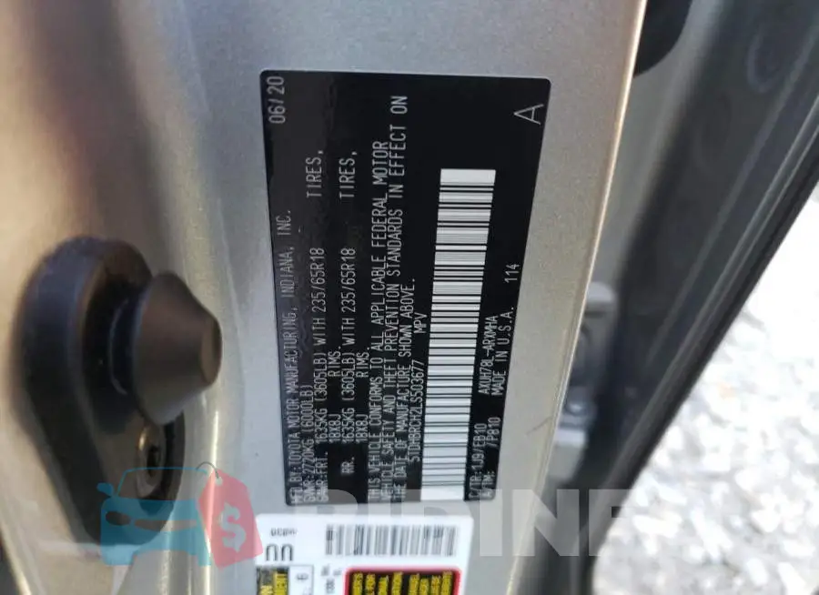 5TDHBRCH2LS503677 Photo# 10