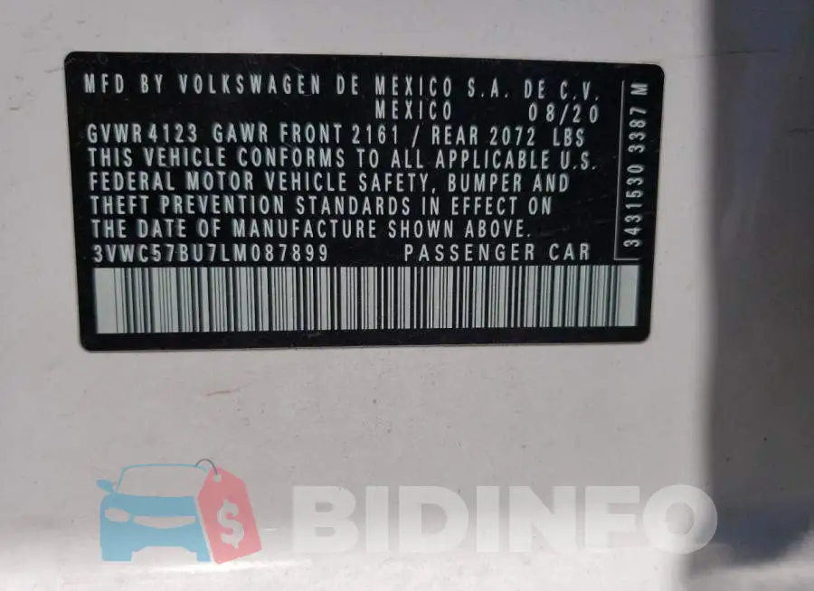 3VWC57BU7LM087899 Photo# 10
