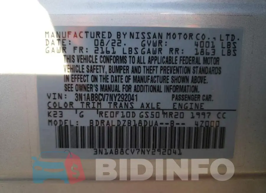 3N1AB8CV7NY292041 Photo# 12