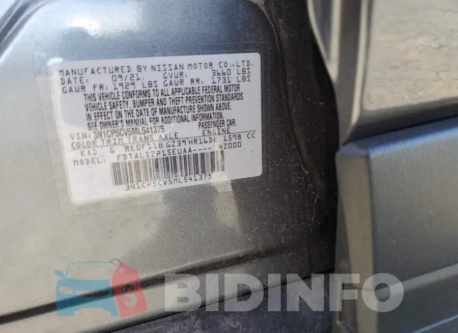 3N1CP5CV5ML541375 Photo# 10