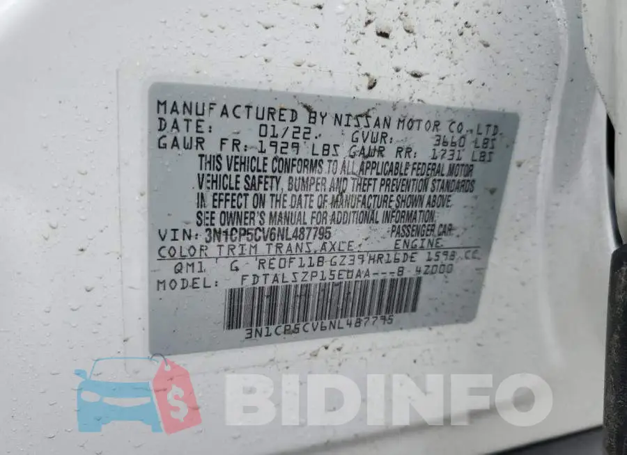 3N1CP5CV6NL487795 Photo# 13
