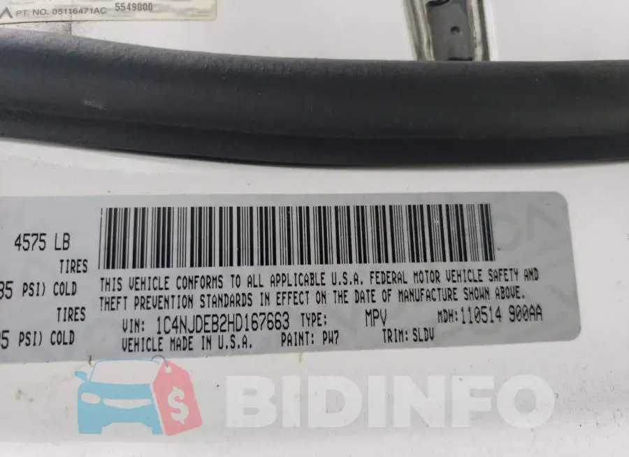 1C4NJDEB2HD167663 Photo# 10