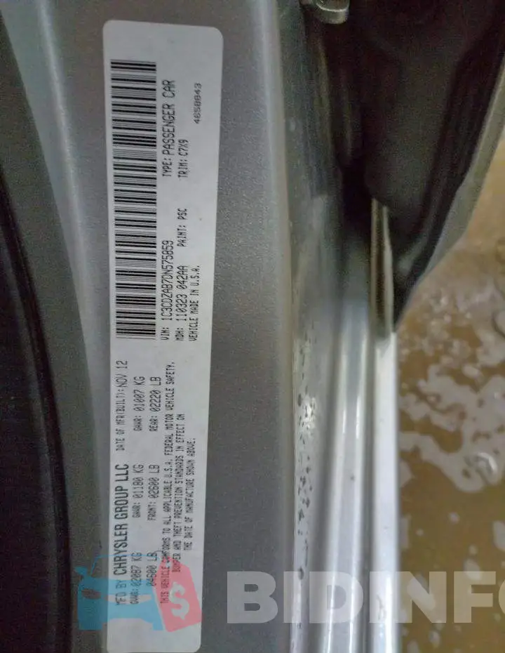 1C3CDZAB7DN575859 Photo# 12