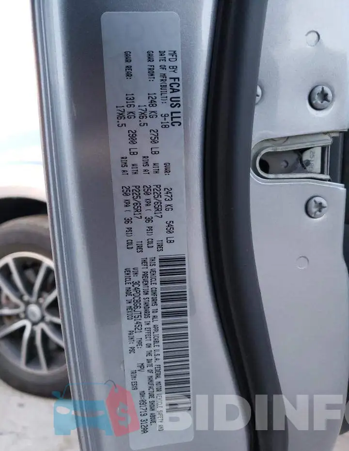3C4PDCBG6JT514521 Photo# 10