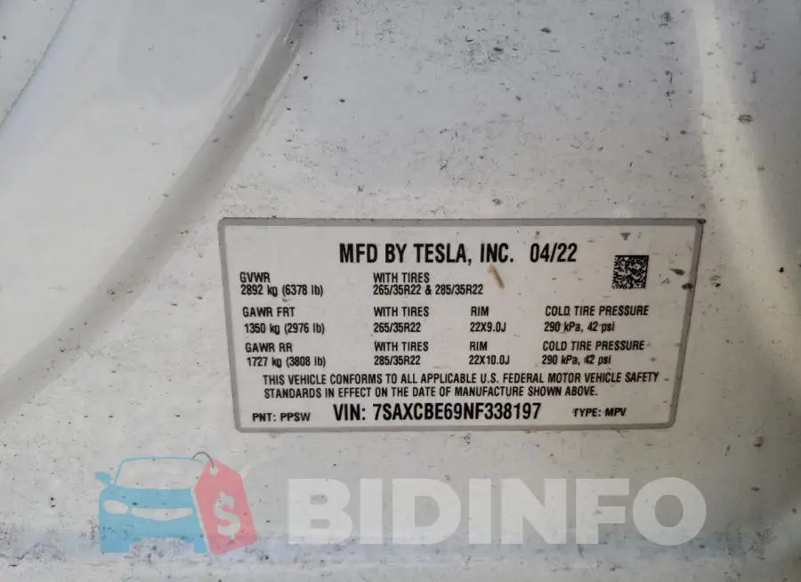 7SAXCBE69NF338197 Photo# 10