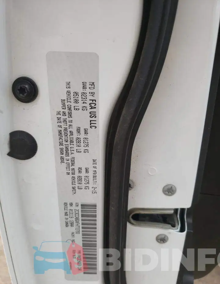 2C3CCABGXFH772793 Photo# 10