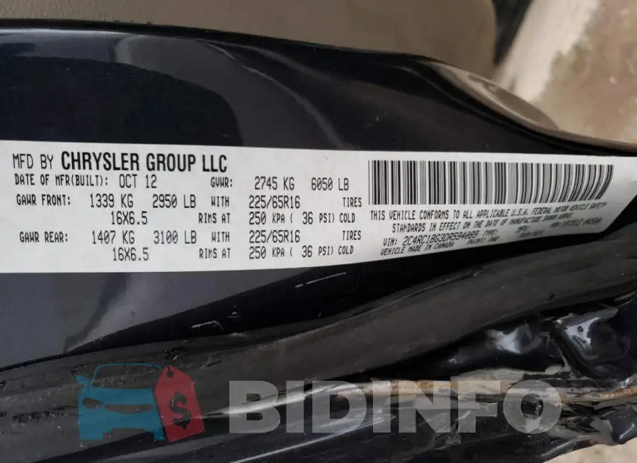 2C4RC1BG3DR594089 Photo# 13