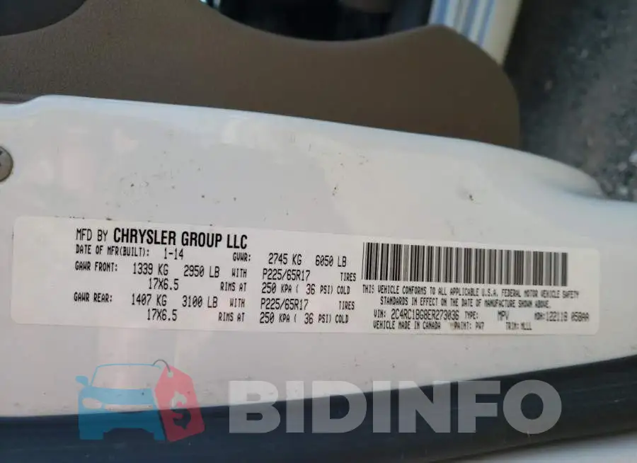 2C4RC1BG8ER273036 Photo# 13