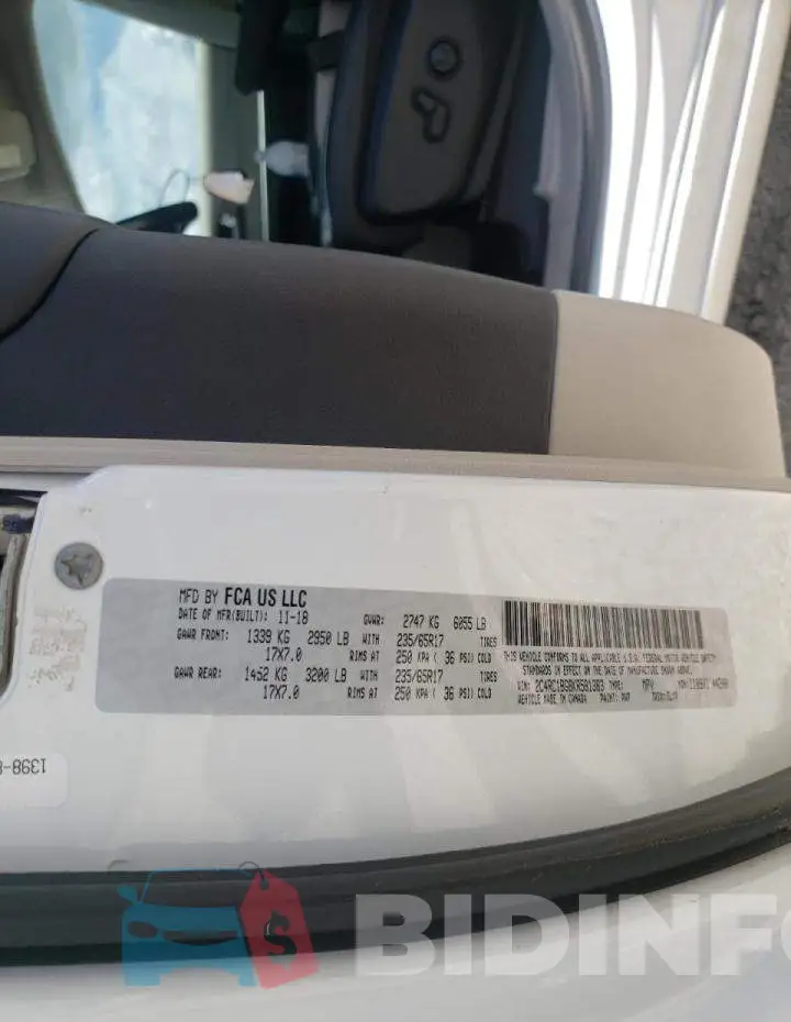 2C4RC1BG8KR581383 Photo# 10