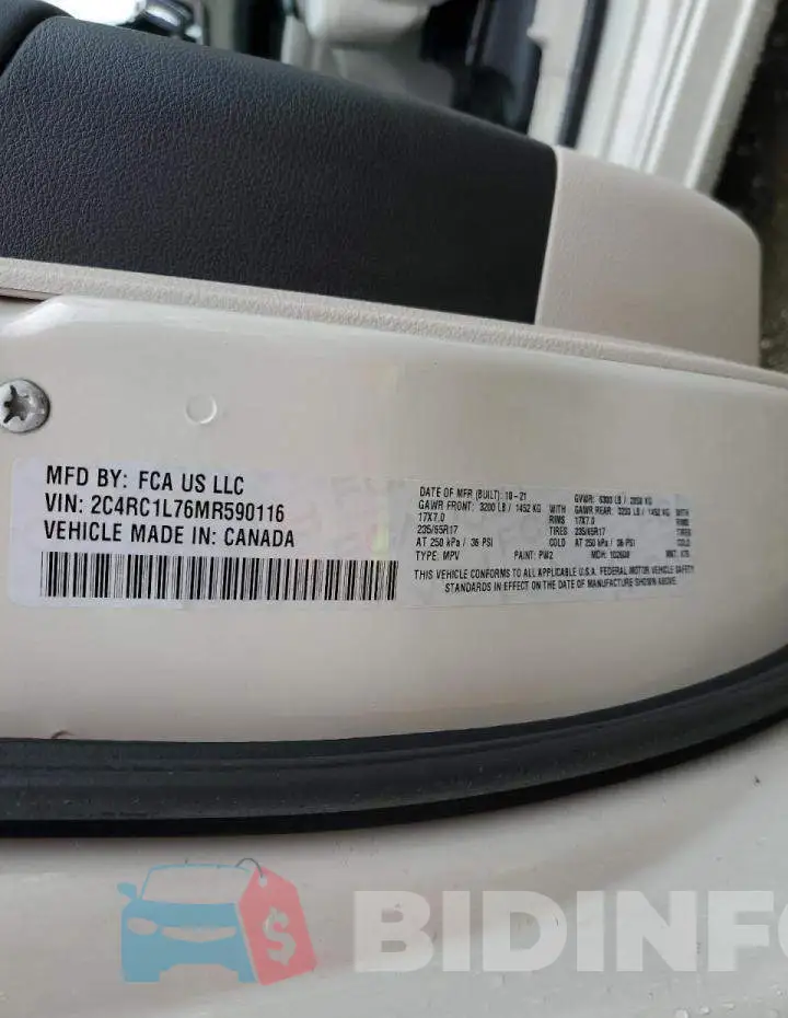 2C4RC1L76MR590116 Photo# 13
