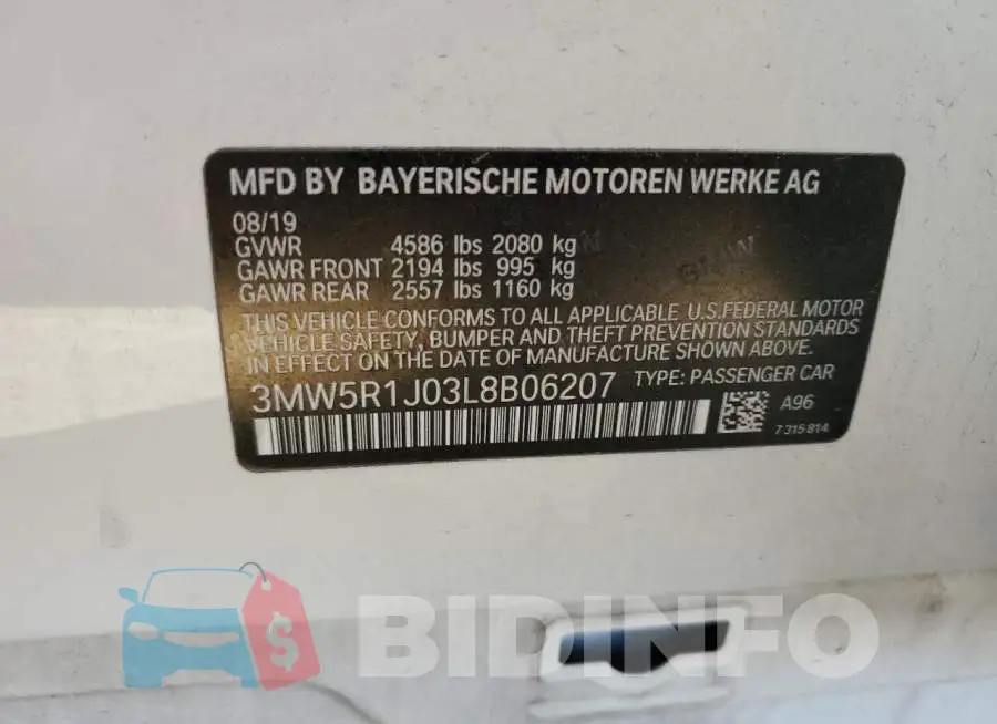 3MW5R1J03L8B06207 Photo# 12