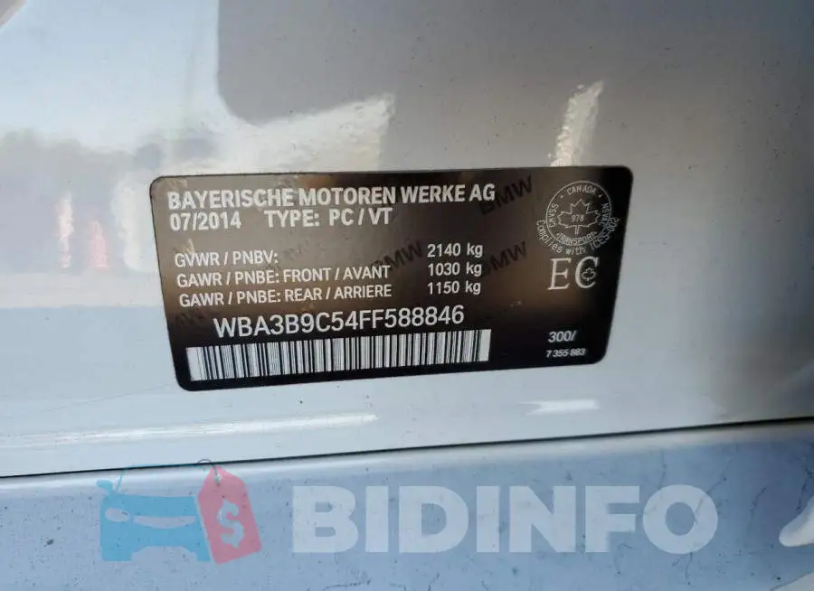 WBA3B9C54FF588846 Photo# 12