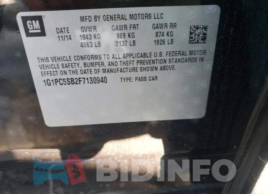1G1PC5SB2F7130940 Photo# 10
