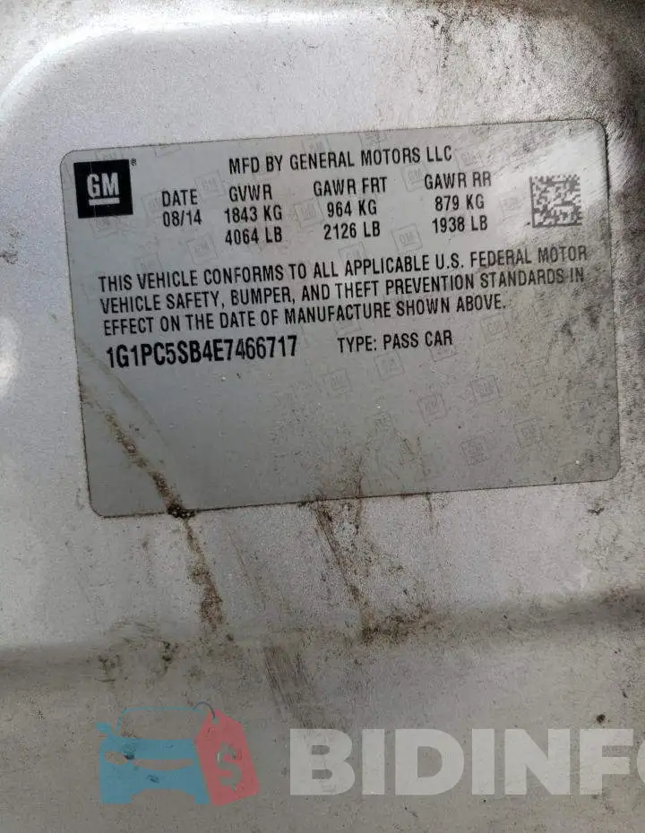 1G1PC5SB4E7466717 Photo# 13