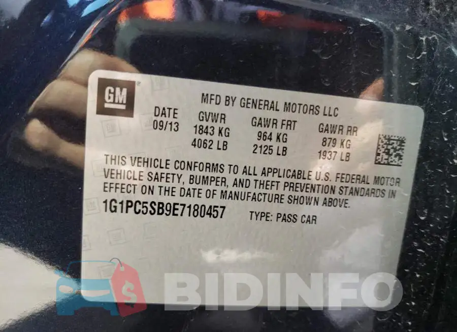 1G1PC5SB9E7180457 Photo# 10