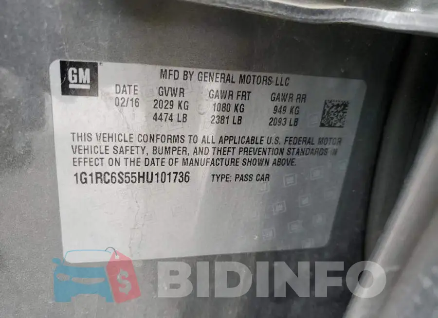 1G1RC6S55HU101736 Photo# 12