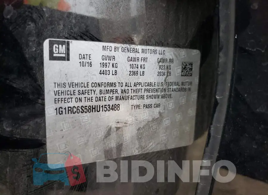 1G1RC6S58HU153488 Photo# 12