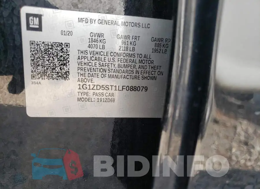 1G1ZD5ST1LF088079 Photo# 10