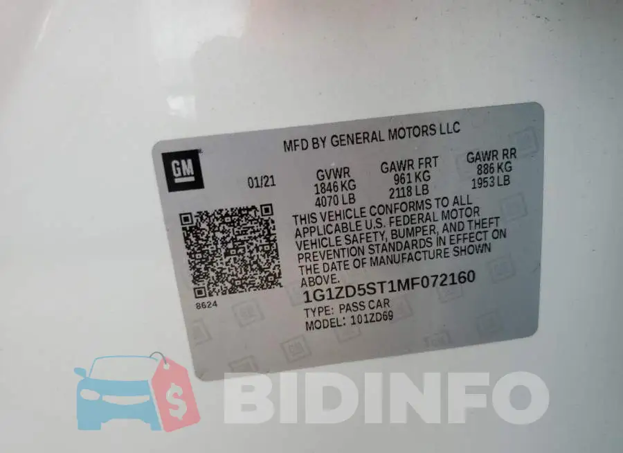 1G1ZD5ST1MF072160 Photo# 10