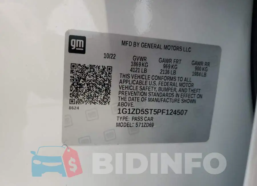 1G1ZD5ST5PF124507 Photo# 12