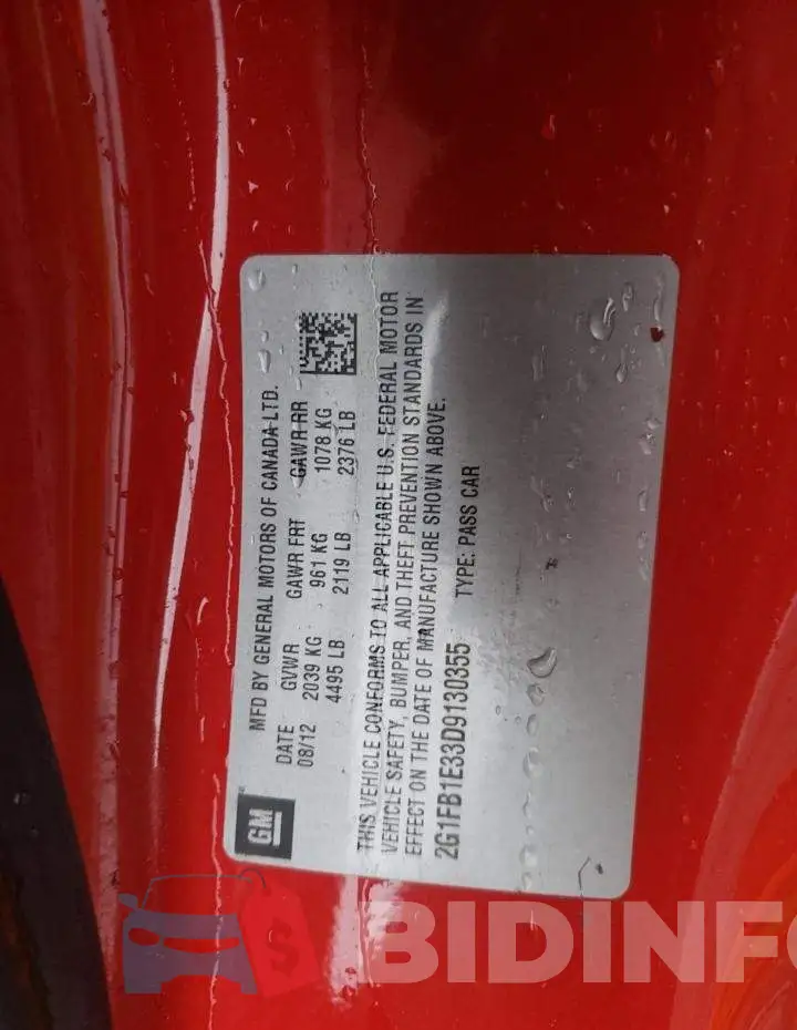 2G1FB1E33D9130355 Photo# 13