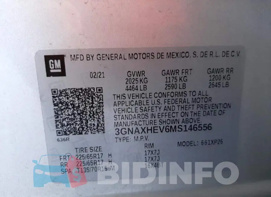 3GNAXHEV6MS146556 Photo# 10
