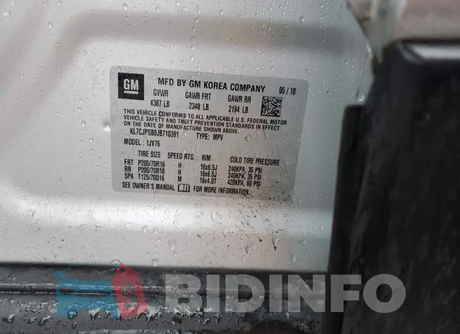 KL7CJPSB0JB710391 Photo# 13