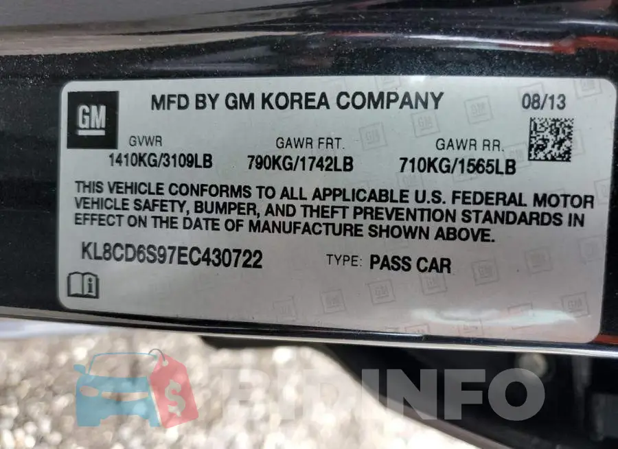 KL8CD6S97EC430722 Photo# 14