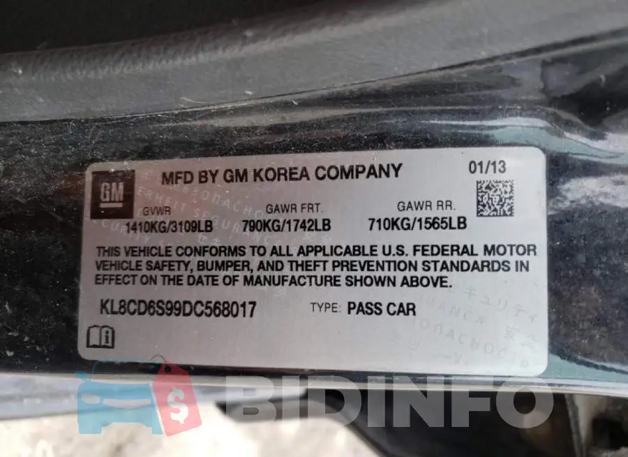KL8CD6S99DC568017 Photo# 10
