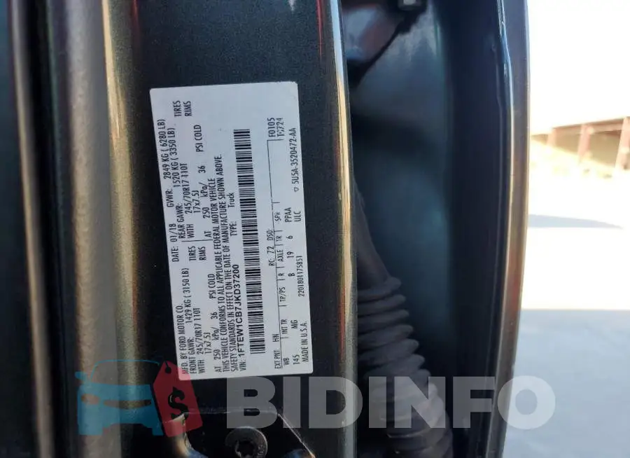 1FTEW1CB7JKD37200 Photo# 12
