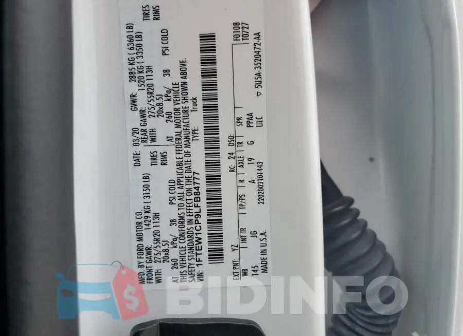 1FTEW1CP9LFB84777 Photo# 12
