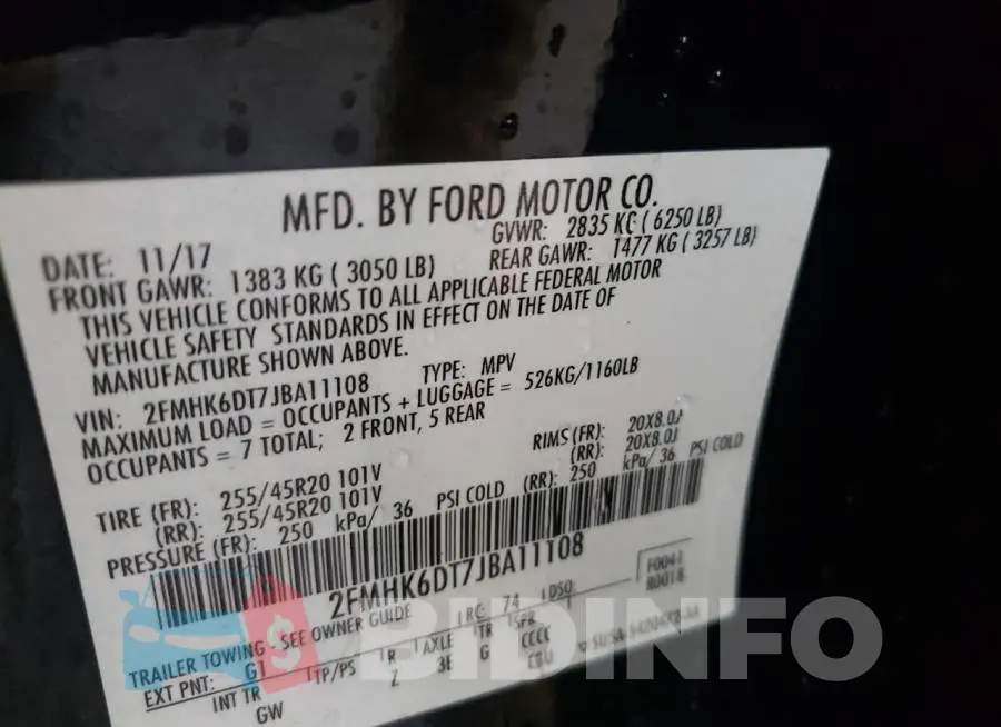 2FMHK6DT7JBA11108 Photo# 12
