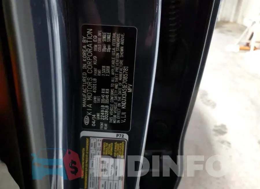 KNDJX3A51E7085781 Photo# 12