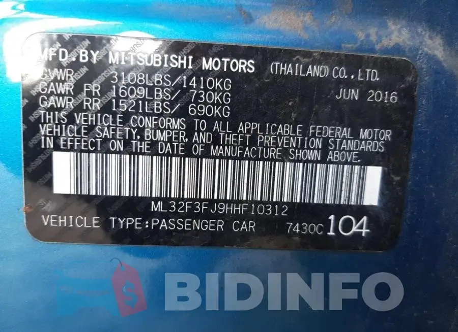 ML32F3FJ9HHF10312 Photo# 13