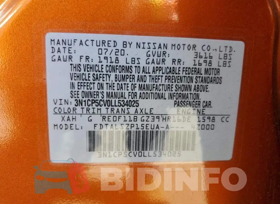 3N1CP5CV0LL534025 Photo# 10