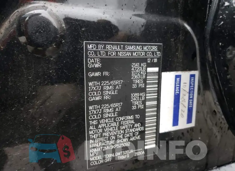 KNMAT2MV3KP525092 Photo# 10