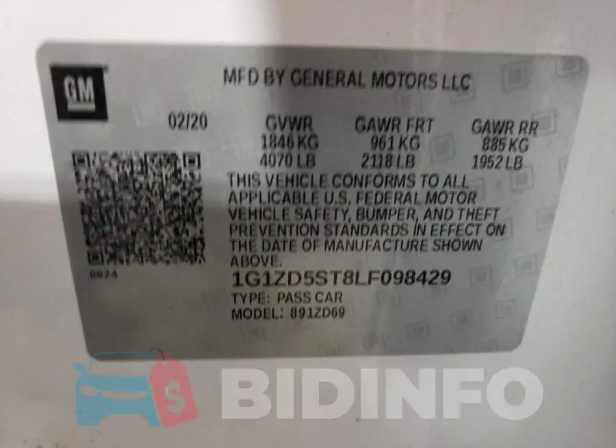 1G1ZD5ST8LF098429 Photo# 10
