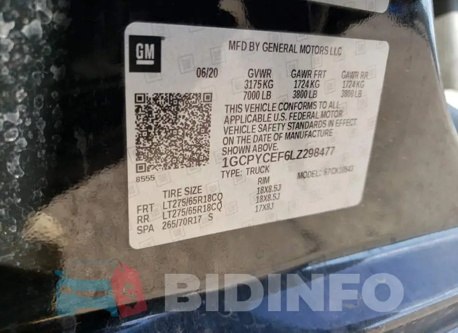 1GCPYCEF6LZ298477 Photo# 12