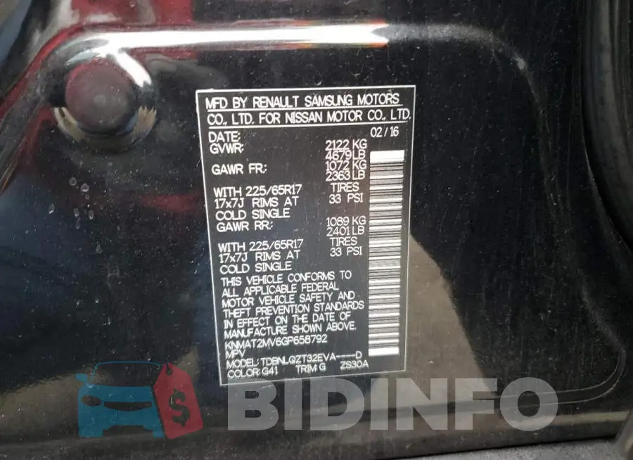 KNMAT2MV6GP658792 Photo# 13