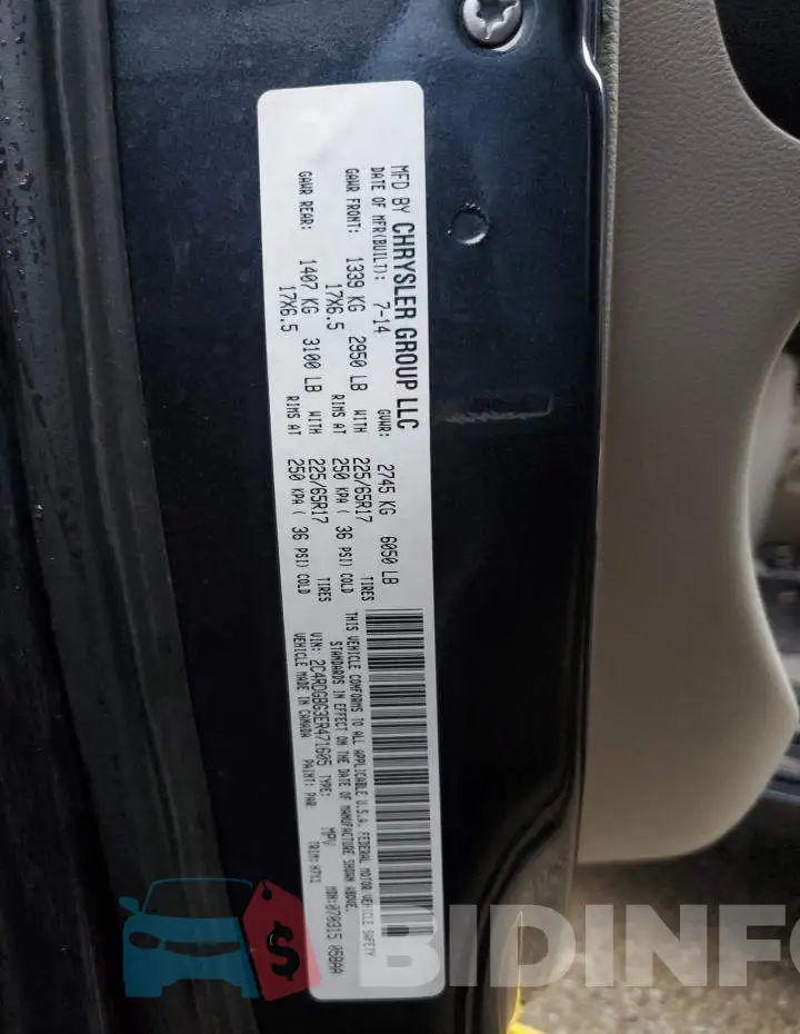 2C4RDGBG3ER471605 Photo# 13
