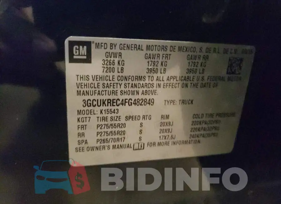 3GCUKREC4FG482849 Photo# 10
