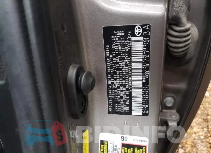 5YFBURHEXJP838965 Photo# 12
