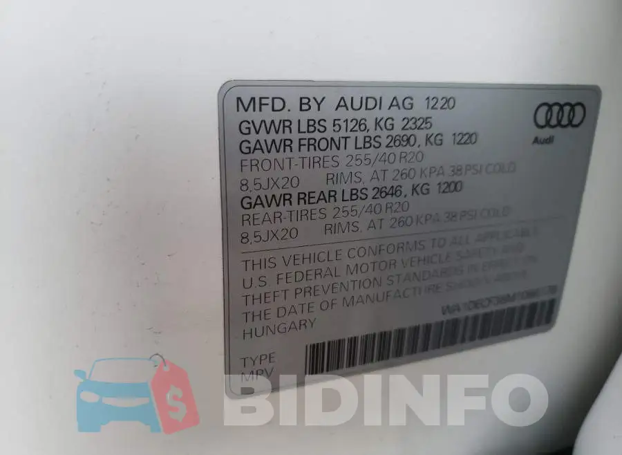 WA1DECF36M1066178 Photo# 10
