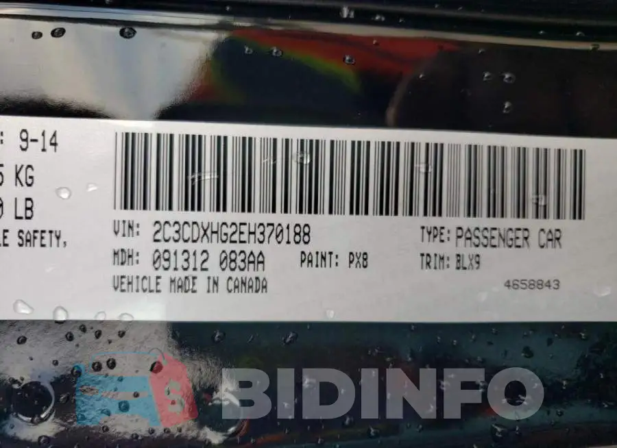 2C3CDXHG2EH370188 Photo# 12